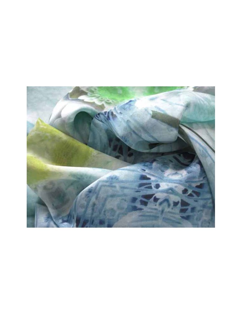Silk voile foulard - 100x100 cm