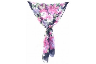 Floral design stole - 50x160 cm