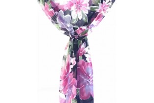 Floral design stole - 50x160 cm