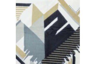Shawl with geometric pattern-blk 140x140